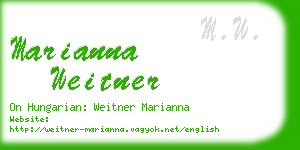 marianna weitner business card